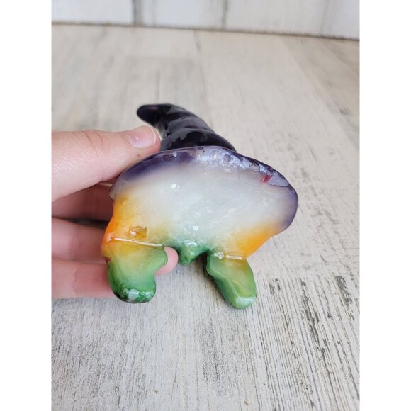 Unique Edge holding candle witch face Halloween decor - Picture 5 of 5